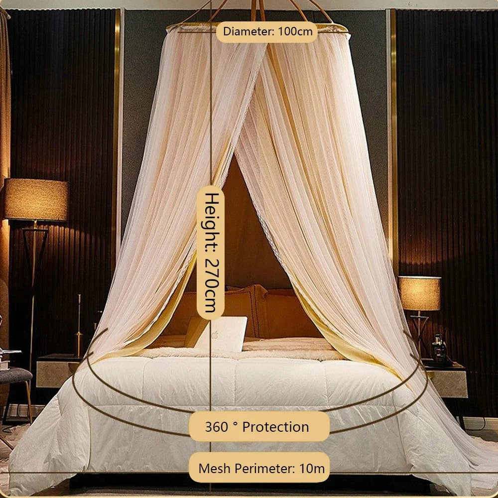 003 Polyester Bed Canopy Blackout Dome Bed Netting Canopy Dustproof Mosquito Net Bed for 1.8-2m Bed 003 Polyester Bed Canopy Blackout Dome Bed Netting Canopy Dustproof Mosquito Net Bed for 1.8-2m Bed